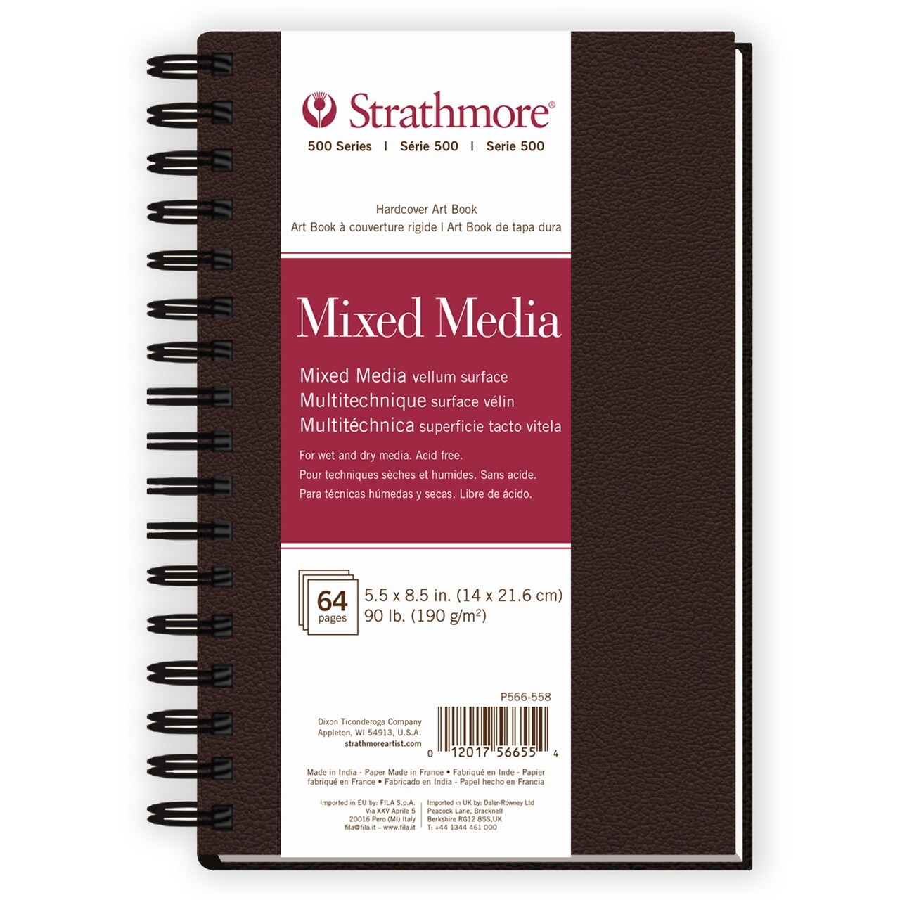 Strathmore 500 Series Mixed Media Paper Art Book 5.5"X8.5"-32 Sheets